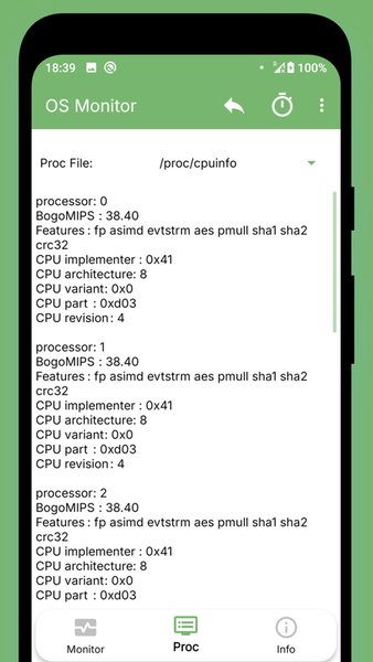 OS Monitor: Менеджер системы — Инструменты, скриншот интерфейса 3