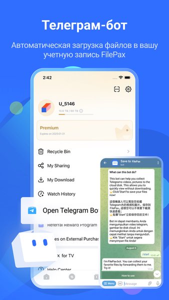 FilePax - Ваше личное облако для загрузок торрентов — Инструменты, скриншот интерфейса 4