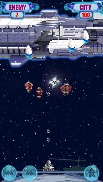 Cosmic Boom — Аркады, скриншот интерфейса 2