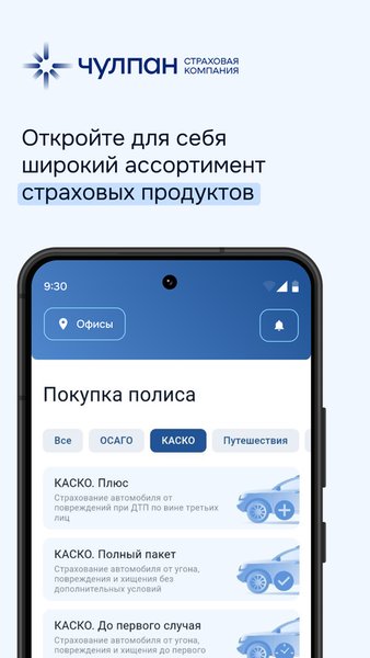 СК "Чулпан" Страхование — Другие, скриншот интерфейса 2