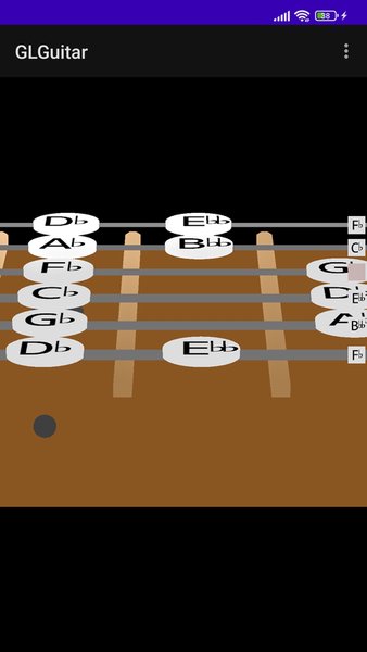 GLGuitar: симулятор гитары — Музыка, скриншот интерфейса 7