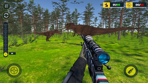 FPS Dinosaur Shooting Game: Survival Game — Приключения, скриншот интерфейса 3
