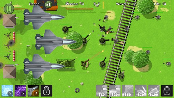Limit Of Defense — Стратегии, скриншот интерфейса 3