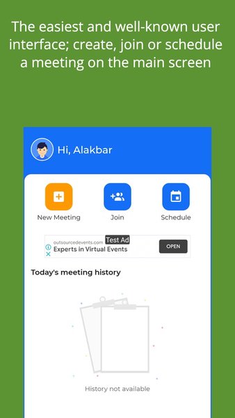 Meetto — Видеовстречи — Бизнес, скриншот интерфейса 3