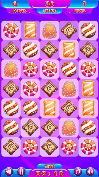  Candy Match 3 — Головоломки, скриншот интерфейса 1