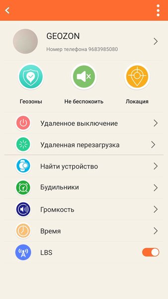 GEOZON Guard — Инструменты, скриншот интерфейса 3