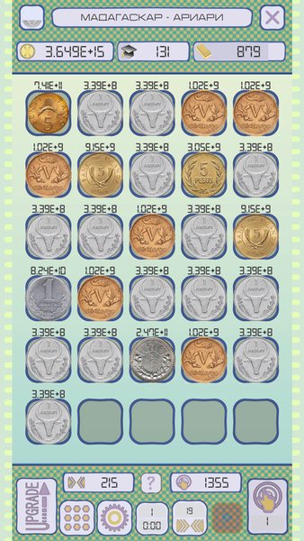 Idle Coin Collection Clicker — Симуляторы, скриншот интерфейса 4