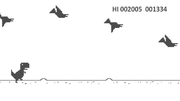 Dino TRex — Аркады, скриншот интерфейса 3