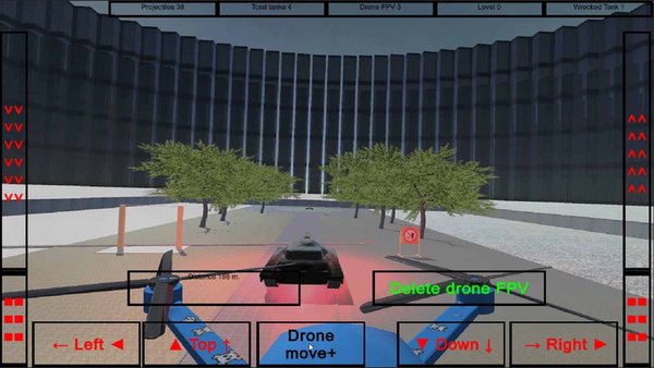 FPV drone vs tanks — Симуляторы, скриншот интерфейса 3