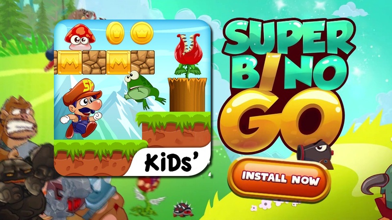 Super Bino Go : Super Bob's — Приключения, скриншот интерфейса 1