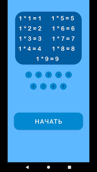 Таблица умножения для детей 3+ — Детские, скриншот интерфейса 4