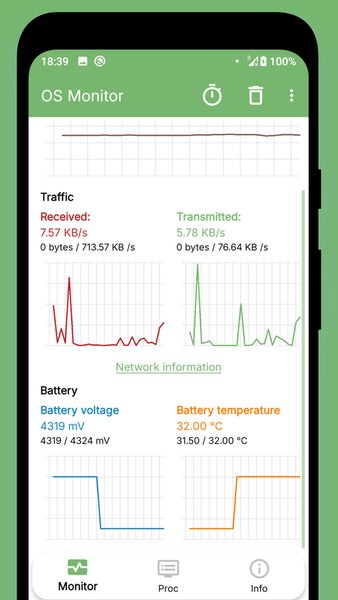 OS Monitor: Менеджер системы — Инструменты, скриншот интерфейса 1