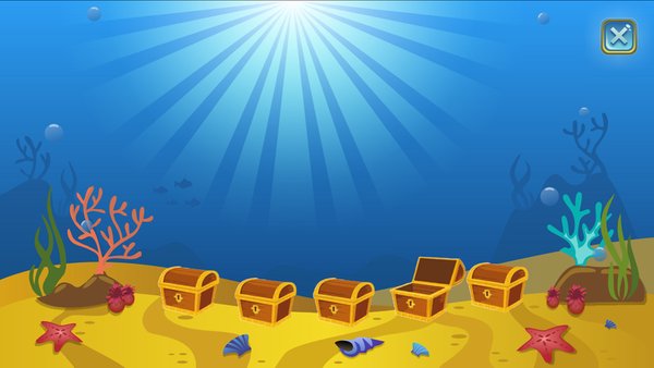Treasures - Подводный мир — Квесты, скриншот интерфейса 3