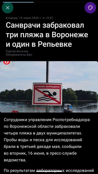Новости Воронежа — Новости и журналы, скриншот интерфейса 8