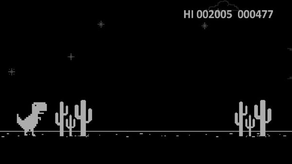 Dino TRex — Аркады, скриншот интерфейса 2