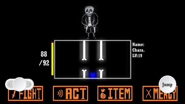 Undertale: Sans fight for Android — Аркады, скриншот интерфейса 3