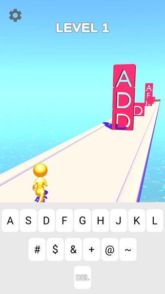 Type Runner — Аркады, скриншот интерфейса 1