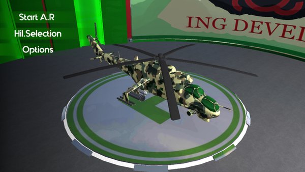 Helicopter AR — Гонки, скриншот интерфейса 2
