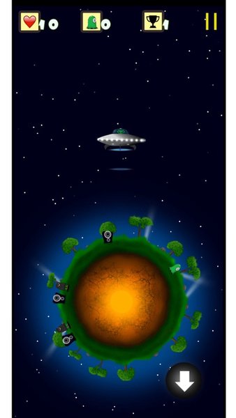 Alien UFO 4- Alien Party — Инди, скриншот интерфейса 4