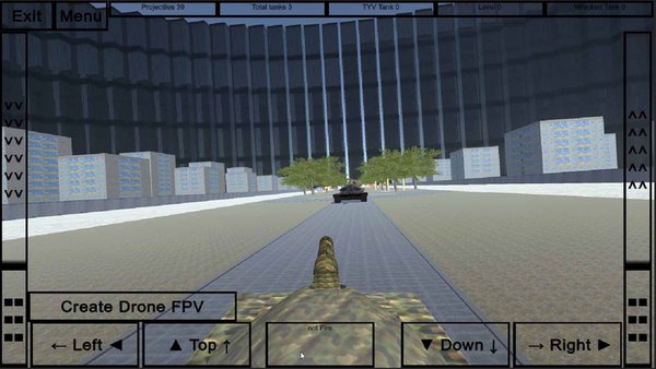 FPV drone vs tanks — Симуляторы, скриншот интерфейса 1