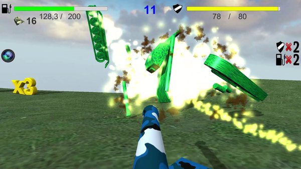 Tank Attack — Военные, скриншот интерфейса 2