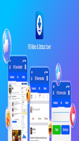 Facebook Video Downloader 2023 — Социальные, скриншот интерфейса 3