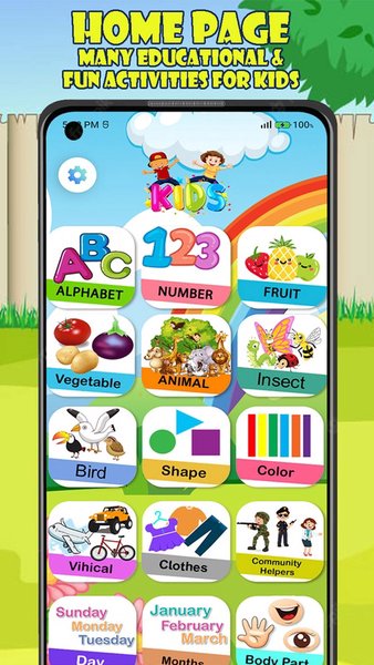 Kids Learning Game: Preschool Learning Game — Обучающие, скриншот интерфейса 2
