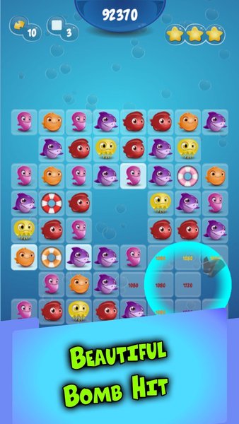 Jewel Aquarium Land — Головоломки, скриншот интерфейса 2