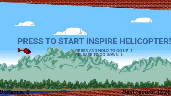 Inspire Helicopter — Аркады, скриншот интерфейса 1