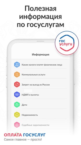 Оплата Госуслуг: штрафы ГИБДД, долги ФССП, налоги ФНС — Финансы, скриншот интерфейса 4