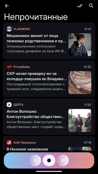  Новости Приморья — Новости и журналы, скриншот интерфейса 5