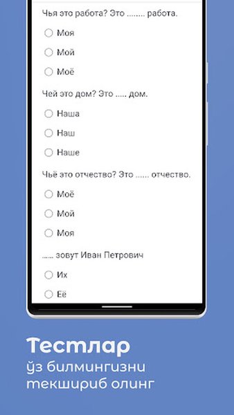Ўзбекча-Русча Сўзлашгич — Образование, скриншот интерфейса 4