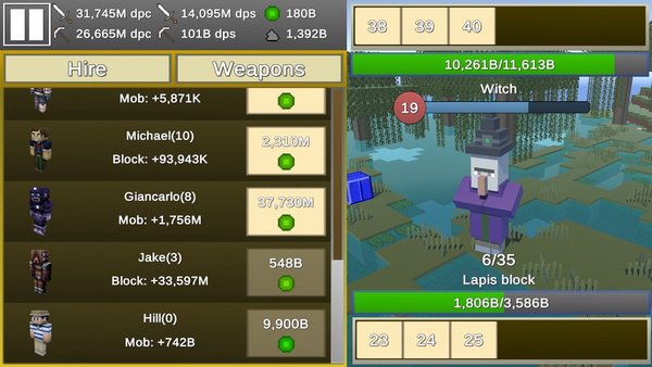 MineClicker — Аркады, скриншот интерфейса 4
