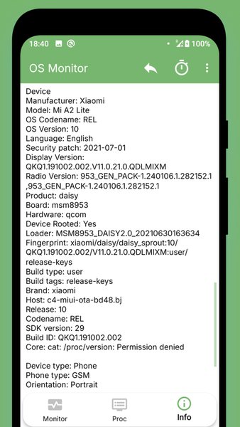 OS Monitor: Менеджер системы — Инструменты, скриншот интерфейса 5