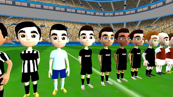 Футбол 3D. Чемпионат Мира. — Спортивные игры, скриншот интерфейса 1