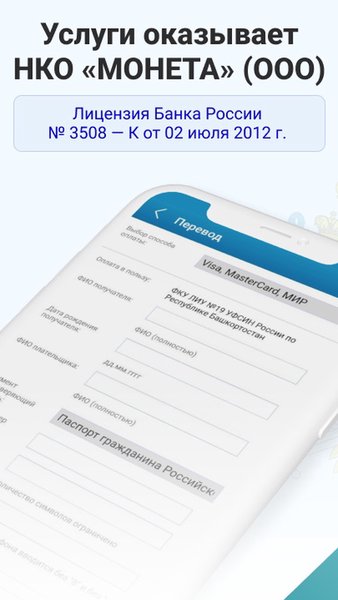 Денежные переводы в ФСИН России — Финансы, скриншот интерфейса 2