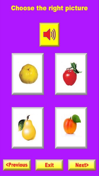 WordLearner Fruits — Образование, скриншот интерфейса 4