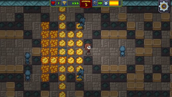 OMEGA BOMBER — Приключения, скриншот интерфейса 4
