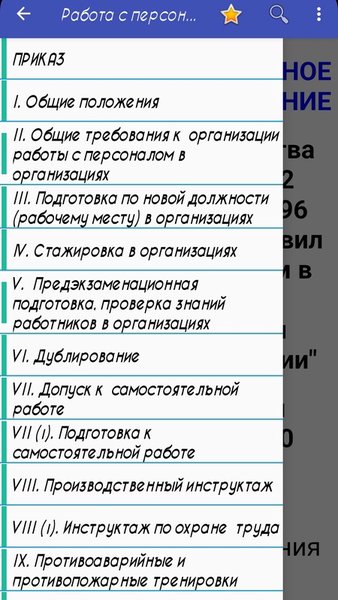 Правила работы с персоналом — Книги и справочники, скриншот интерфейса 4