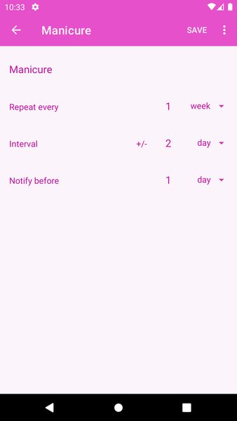 Beauty Calendar — Красота, скриншот интерфейса 1