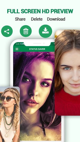Сохранение статуса WhatsApp — Социальные, скриншот интерфейса 3