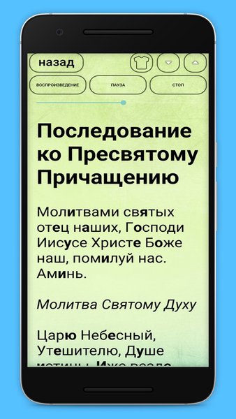 Утреннее и вечернее правило с аудиосопровождением — Книги и справочники, скриншот интерфейса 7