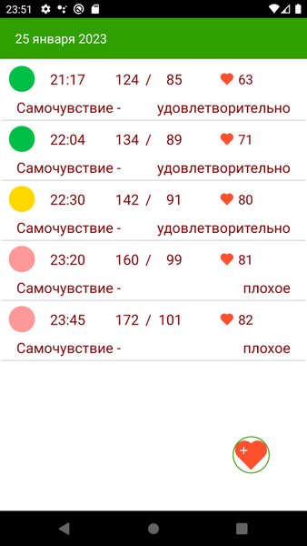 Дневник здоровья — Здоровье и фитнес, скриншот интерфейса 3