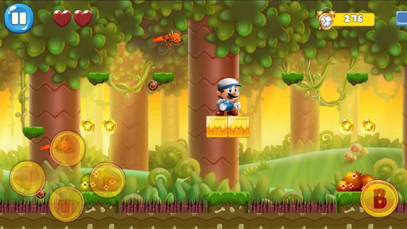 Super Bino Go : Super Bob's — Приключения, скриншот интерфейса 2