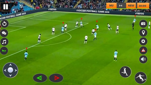 Football soccer game — Спортивные игры, скриншот интерфейса 2