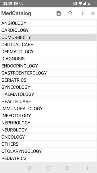MedCatalog — Медицина, скриншот интерфейса 1