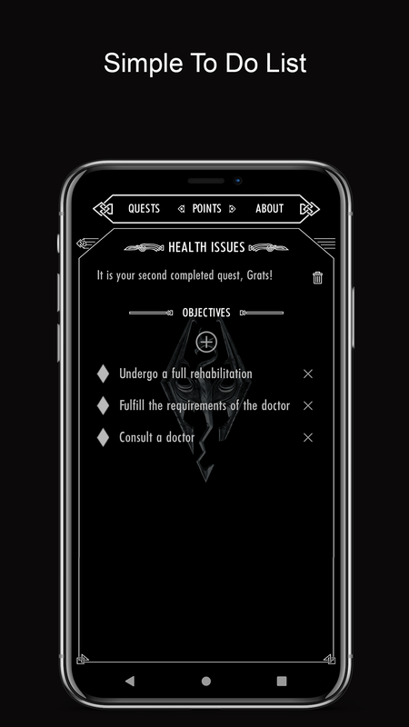 To Do List: Skyrim edition — Стиль жизни, скриншот интерфейса 2