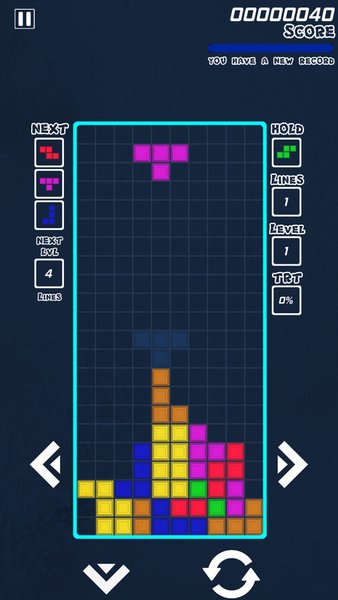 Tetris Classic — Головоломки, скриншот интерфейса 7