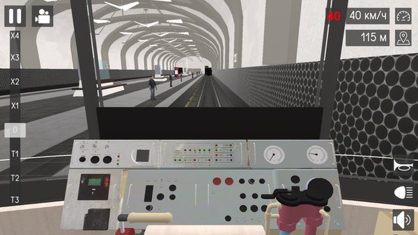 Машинист Московского Метро 3Д — Симуляторы, скриншот интерфейса 5