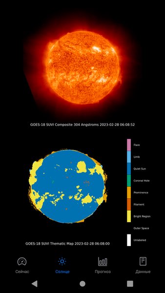 Meteo Assist - магнитные бури — Погода, скриншот интерфейса 5